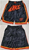 Oklahoma City Thunder Black City Edition Shorts (Run Small),baseball caps,new era cap wholesale,wholesale hats