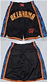 Oklahoma City Thunder Black Shorts (Run Small),baseball caps,new era cap wholesale,wholesale hats