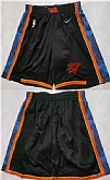 Oklahoma City Thunder Black Stitched Shorts (Run Small),baseball caps,new era cap wholesale,wholesale hats