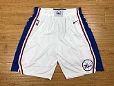 Philadelphia 76ers White NBA Shorts (Run Small),baseball caps,new era cap wholesale,wholesale hats
