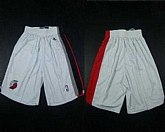 Portland Trail Blazers White Shorts (Run Small),baseball caps,new era cap wholesale,wholesale hats