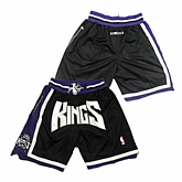 Sacramento Kings Black NBA Shorts (Run Small),baseball caps,new era cap wholesale,wholesale hats