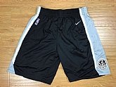 San Antonio Spurs Black Nike Authentic Shorts (Run Small),baseball caps,new era cap wholesale,wholesale hats