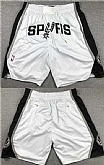 San Antonio Spurs White Shorts (Run Small),baseball caps,new era cap wholesale,wholesale hats