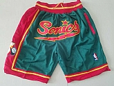 Seattle Supersonics Green 1995 96 Hardwood classics Shorts (Run Small),baseball caps,new era cap wholesale,wholesale hats