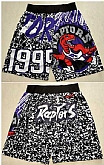 Toronto Raptors Black Mitchell&Ness Shorts (Run Small),baseball caps,new era cap wholesale,wholesale hats