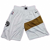 Toronto Raptors White 2018 19 City Edition Shorts (Run Small),baseball caps,new era cap wholesale,wholesale hats