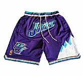 Utah Jazz Purple NBA Stitched Shorts (Run Small),baseball caps,new era cap wholesale,wholesale hats