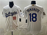 Men's Los Angeles Dodgers #18 Yoshinobu Yamamoto White 2026 Gold Collection 9x & B2B Champs Patch Stitched Jersey Dzhi,baseball caps,new era cap wholesale,wholesale hats