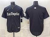 Men's Los Angeles Dodgers Blank Black 'Gothic Edition' Vapor Premier Limited Stitched Jersey Dzhi,baseball caps,new era cap wholesale,wholesale hats