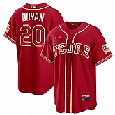 Men's Texas Rangers #20 Ezequiel Duran Red 2026 City Connect Stadium Stitched Jersey Dzhi,baseball caps,new era cap wholesale,wholesale hats