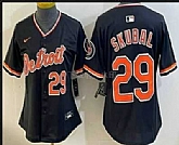 Women's Detroit Tigers #29 Tarik Skubal Black Stadium Jersey,baseball caps,new era cap wholesale,wholesale hats