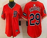 Women's Detroit Tigers #29 Tarik Skubal Orange Stadium Jersey,baseball caps,new era cap wholesale,wholesale hats