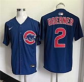 Men's Chicago Cubs #2 Nico Hoerner Blue 2026 Limited Stitched Jersey,baseball caps,new era cap wholesale,wholesale hats