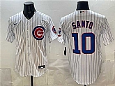 Men's Chicago Cubs #10 Ron Santo White Cool Base Stitched Jersey,baseball caps,new era cap wholesale,wholesale hats