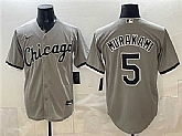Men's Chicago White Sox #5 Munetaka Murakami Gray Stitched Jersey,baseball caps,new era cap wholesale,wholesale hats