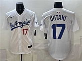 Men's Los Angeles Dodgers #17 Shohei Ohtani White Alternate Stadium Stitched Jersey,baseball caps,new era cap wholesale,wholesale hats