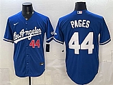 Men's Los Angeles Dodgers #44 Andy Pages Royal Alternate Stadium Stitched Jersey,baseball caps,new era cap wholesale,wholesale hats