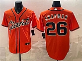 Men's San Francisco Giants #26 Matt Chapman Orange Cool Base Stitched Jersey,baseball caps,new era cap wholesale,wholesale hats