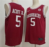 Men's Arkansas Razorbacks #5 Darius Acuff Jr. Red Stitched Football Jersey,baseball caps,new era cap wholesale,wholesale hats