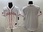 Men's Canada Blank White 2026 World Baseball Classic Home Stadium Stitched Jersey,baseball caps,new era cap wholesale,wholesale hats