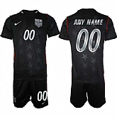 Men's United States Custom Black 2026 Away Soccer Jersey Suit,baseball caps,new era cap wholesale,wholesale hats
