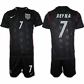 Men's United States #7 Gio Reyna Black 2026 Away Soccer Jersey Suit,baseball caps,new era cap wholesale,wholesale hats