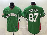 Men's Mexico #87 Jesus Huerta Green 2026 World Baseball Classic Stadium Stitched Jersey,baseball caps,new era cap wholesale,wholesale hats