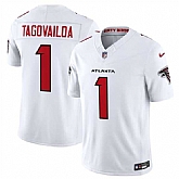 Men's Atlanta Falcons #1 Tua Tagovailoa White 2026 New F.U.S.E. Vapor Untouchable Limited Stitched Jersey Dzhi,baseball caps,new era cap wholesale,wholesale hats