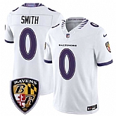 Men's Baltimore Ravens #0 Roquan Smith White 2026 F.U.S.E. Vapor Limited Stitched Jersey Dzhi,baseball caps,new era cap wholesale,wholesale hats