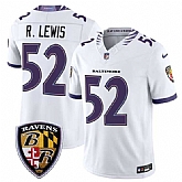 Men's Baltimore Ravens #52 Ray Lewis White 2026 F.U.S.E. Vapor Limited Stitched Jersey Dzhi,baseball caps,new era cap wholesale,wholesale hats