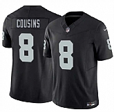 Men's Las Vegas Raiders #8 Kirk Cousins Black 2026 F.U.S.E. Vapor Untouchable Limited Stitched Jersey Dzhi,baseball caps,new era cap wholesale,wholesale hats