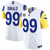 Men's Los Angeles Rams #99 Aaron Donald White 2026 F.U.S.E. 4- Star C Patch Vapor Limited Stitched Jersey Dzhi,baseball caps,new era cap wholesale,wholesale hats