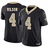 Men's New Orleans Saints #4 Zach Wilson Black 2026 F.U.S.E. Vapor Limited Stitched Jersey Dzhi,baseball caps,new era cap wholesale,wholesale hats