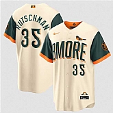 Men's Baltimore Orioles #35 Adley Rutschman Natural 2026 City Connect Stadium Stitched Jersey Dzhi,baseball caps,new era cap wholesale,wholesale hats
