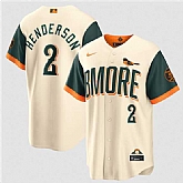 Men's Baltimore Orioles #2 Gunnar Henderson Natural 2026 City Connect Stadium Stitched Jersey Dzhi,baseball caps,new era cap wholesale,wholesale hats