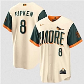 Men's Baltimore Orioles #8 Cal Ripken Jr Natural 2026 City Connect Stadium Stitched Jersey Dzhi,baseball caps,new era cap wholesale,wholesale hats