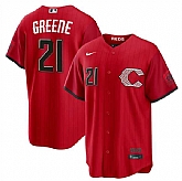 Men's Cincinnati Reds #21 Hunter Greene Red 2026 City Connect Stadium Stitched Jersey Dzhi,baseball caps,new era cap wholesale,wholesale hats