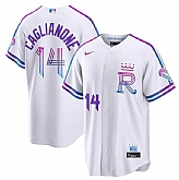 Men's Kansas City Royals #14 Jac Caglianone White 2026 City Connect Stadium Stitched Jersey Dzhi,baseball caps,new era cap wholesale,wholesale hats