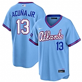 Men's Atlanta Braves #13 Ronald Acuna Jr. Powder Blue 2026 City Connect Stadium Stitched Jersey,baseball caps,new era cap wholesale,wholesale hats