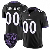 Men's Baltimore Ravens Active Player Custom Black 2026 F.U.S.E. Alternate Vapor Limited Football Stitched Jersey,baseball caps,new era cap wholesale,wholesale hats