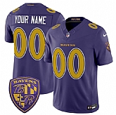Men's Baltimore Ravens Active Player Custom Purple 2026 F.U.S.E. Alternate Vapor Limited Football Stitched Jersey,baseball caps,new era cap wholesale,wholesale hats