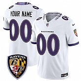 Men's Baltimore Ravens Active Player Custom White 2026 F.U.S.E. Vapor Limited Football Stitched Jersey,baseball caps,new era cap wholesale,wholesale hats