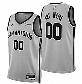 Men's San Antonio Spurs ActiVE Player Custom Silver 2025-26 Statement Edition Stitched Basketball Jersey,baseball caps,new era cap wholesale,wholesale hats