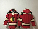 Men's Chicago Blackhawks Blank Red Lace-Up Pullover Hoodie,baseball caps,new era cap wholesale,wholesale hats