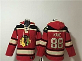 Men's Chicago Blackhawks #88 Patrick Kane Red Lace-Up Pullover Hoodie,baseball caps,new era cap wholesale,wholesale hats