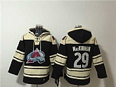 Men's Colorado Avalanche #29 Nathan MacKinnon Black All Stitched Sweatshirt Hoodie,baseball caps,new era cap wholesale,wholesale hats
