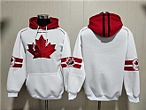 Men's Team Canada White Ageless Must-Have Lace-Up Pullover Hoodie,baseball caps,new era cap wholesale,wholesale hats