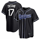 Men's Los Angeles Dodgers #17 Shohei Ohtani 2026 Black Out Stitched Jersey Dzhi,baseball caps,new era cap wholesale,wholesale hats