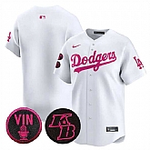 Men's Los Angeles Dodgers Blank White 2026 Mother's Day Vapor Premier Limited Stitched Jersey Dzhi,baseball caps,new era cap wholesale,wholesale hats